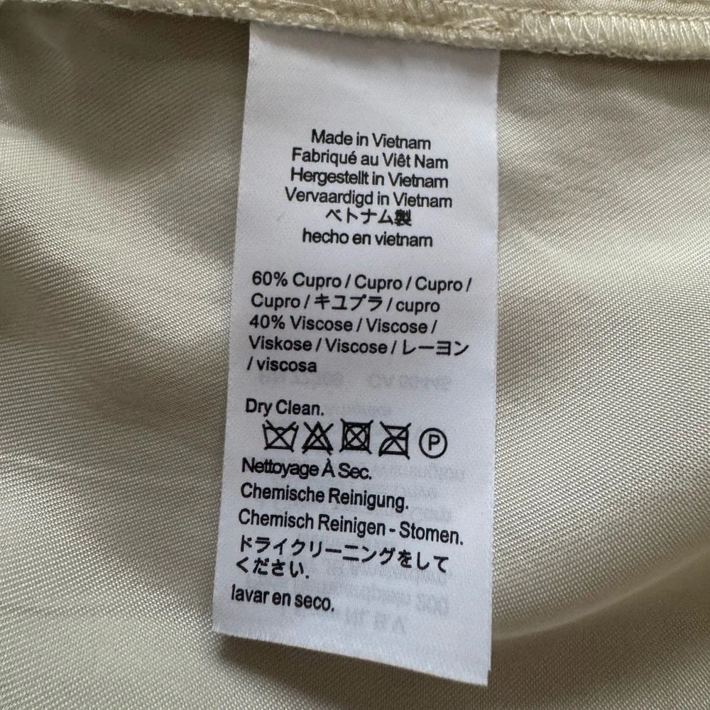 J.Crew Collection Full Length Cupro Cargo Pants Ivory woman 20 minimalist preppy